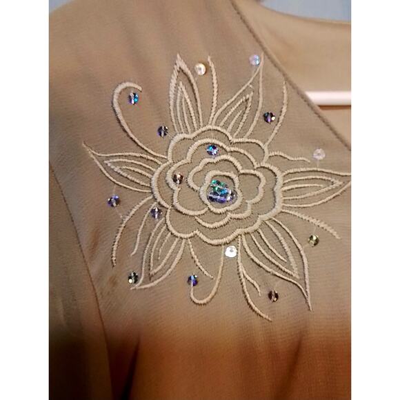 Wardrobe A Tan Party Dress , - Picture 7 of 9